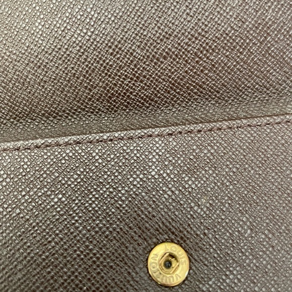 Louis Vuitton Damier Monogram Coated Canvas & Leather Long Wallet - Picture 9 of 10